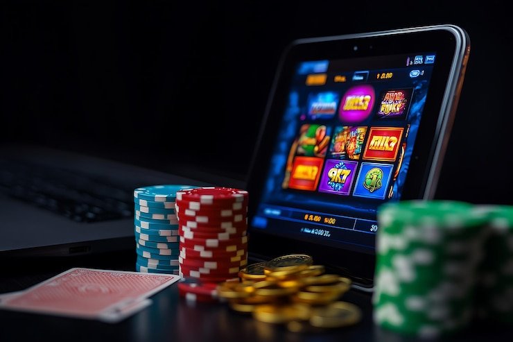 dazbet slot baccarat table interface showing bet limits and live game state